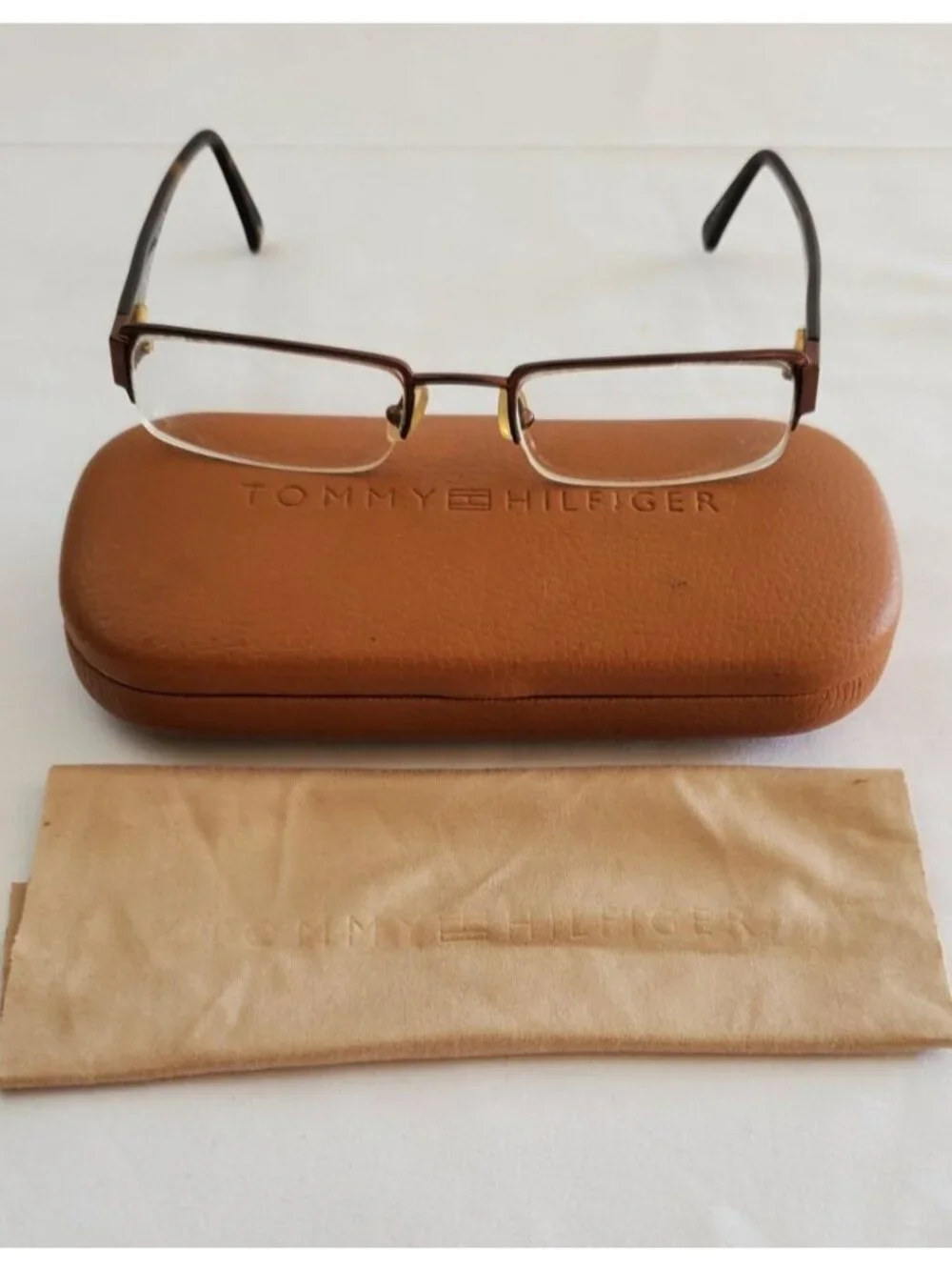 Tommy Hilfiger Eye Glass with Brown Clamshell Case